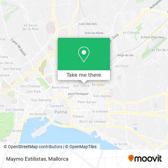 mapa Maymo Estilistas