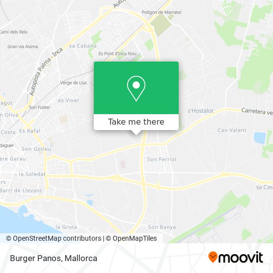 mapa Burger Panos