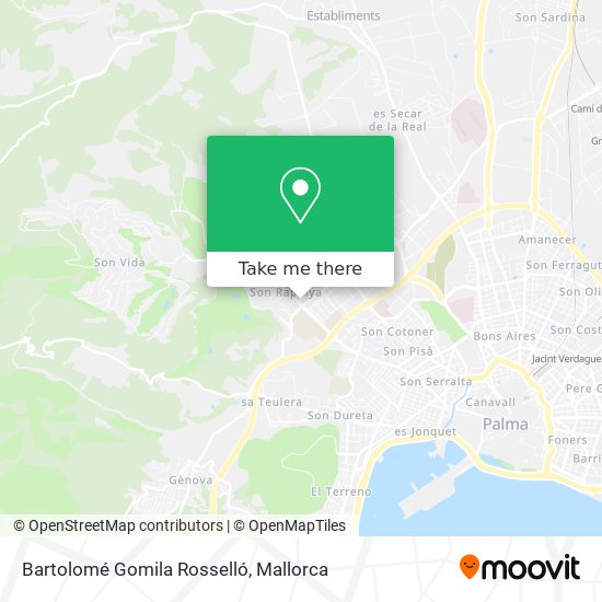 mapa Bartolomé Gomila Rosselló