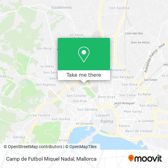 Camp de Futbol Miquel Nadal map