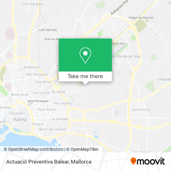 mapa Actuació Preventiva Balear