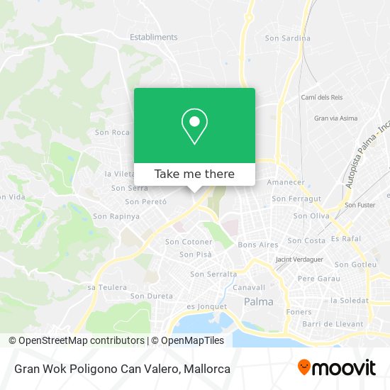 Gran Wok Poligono Can Valero map