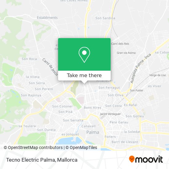 Tecno Electric Palma map