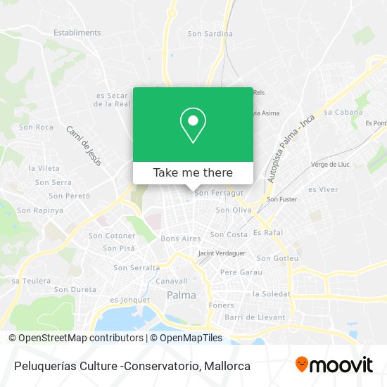 Peluquerías Culture -Conservatorio map