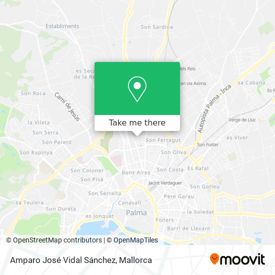 mapa Amparo José Vidal Sánchez