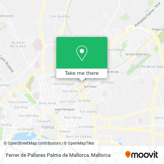 Ferrer de Pallares Palma de Mallorca map