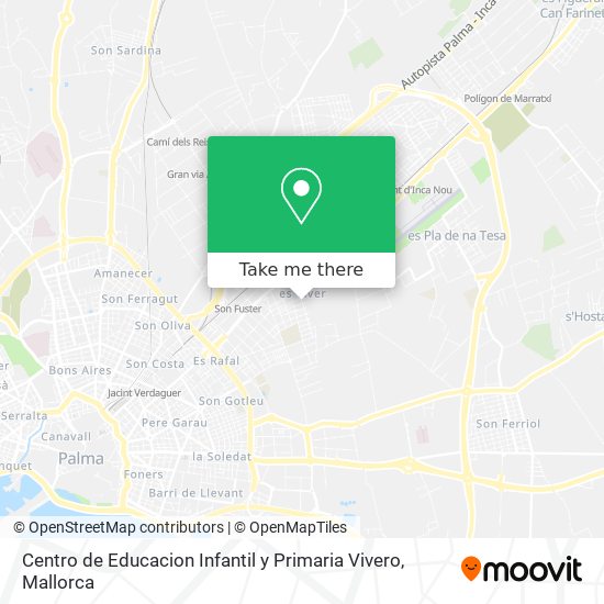 mapa Centro de Educacion Infantil y Primaria Vivero