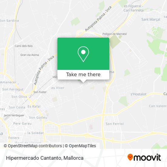 Hipermercado Cantanto map