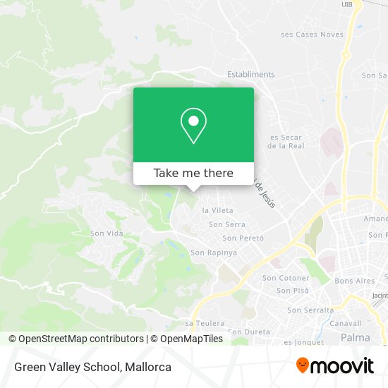 mapa Green Valley School