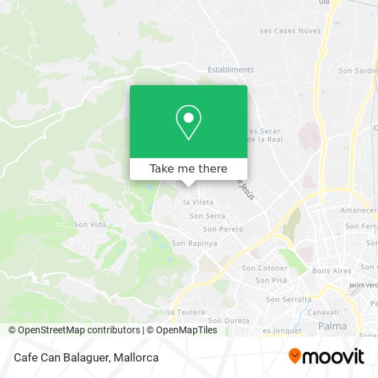 mapa Cafe Can Balaguer