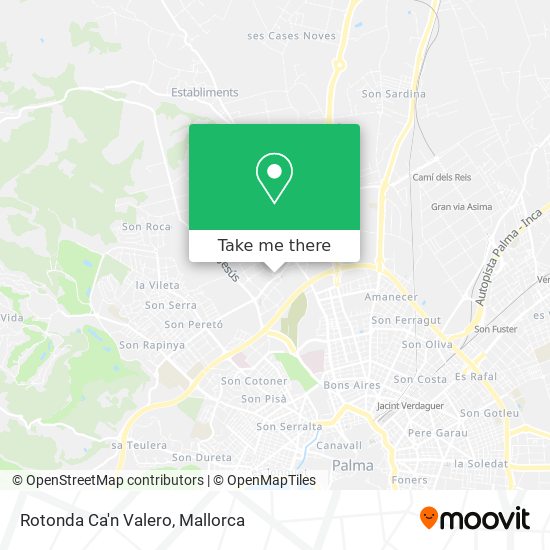 Rotonda Ca'n Valero map