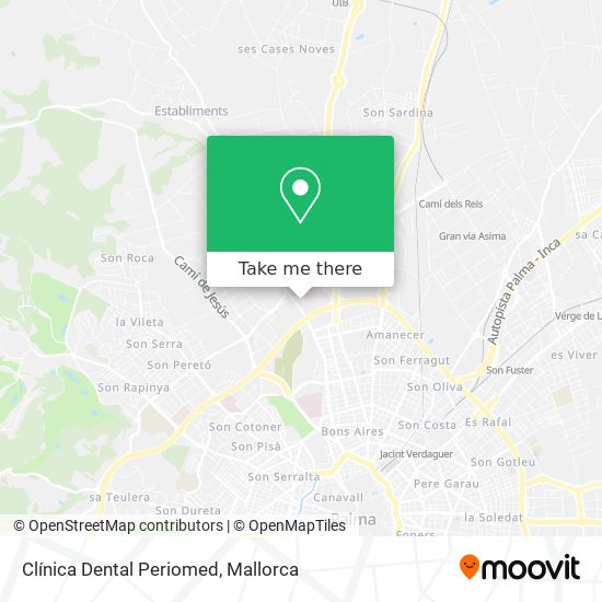 Clínica Dental Periomed map