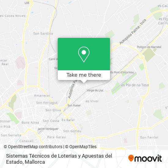 Sistemas Técnicos de Loterías y Apuestas del Estado map