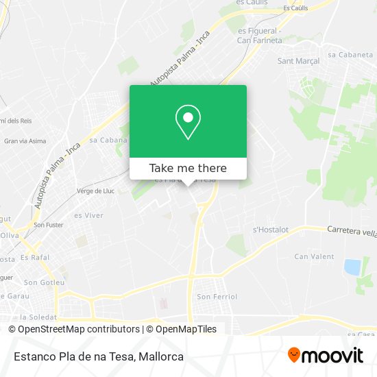 Estanco Pla de na Tesa map