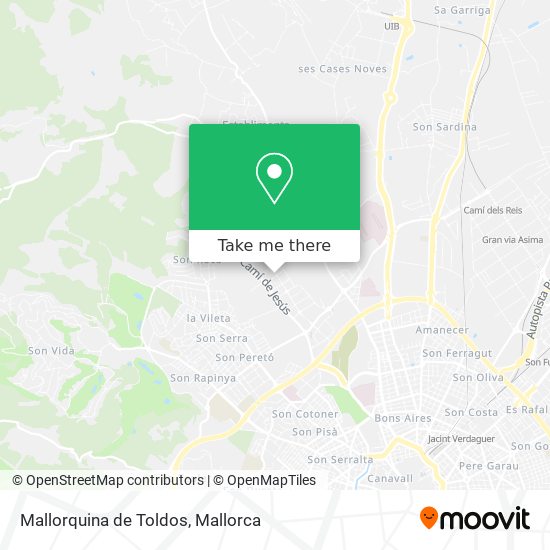 Mallorquina de Toldos map