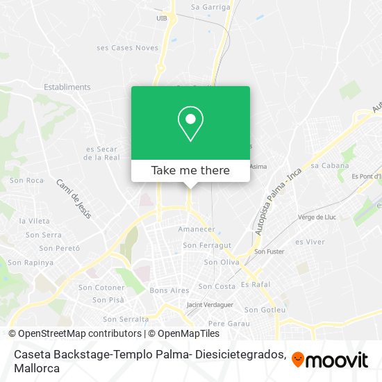 mapa Caseta Backstage-Templo Palma- Diesicietegrados