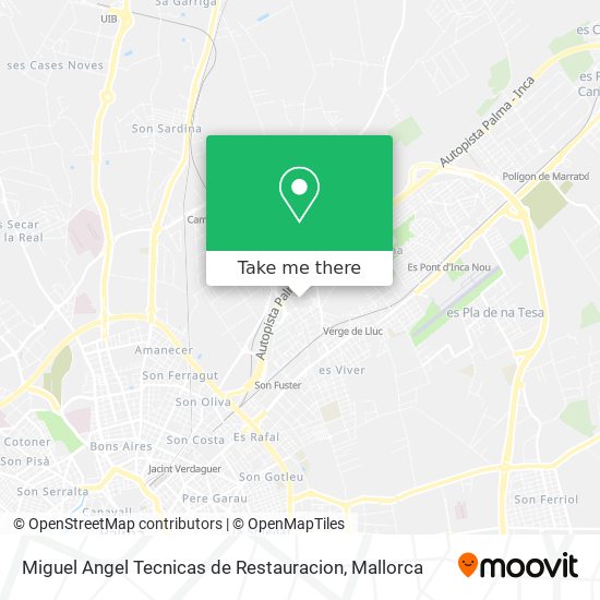 Miguel Angel Tecnicas de Restauracion map