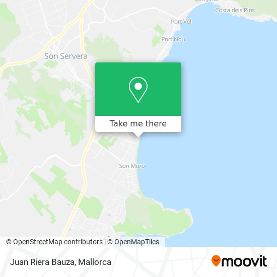 Juan Riera Bauza map