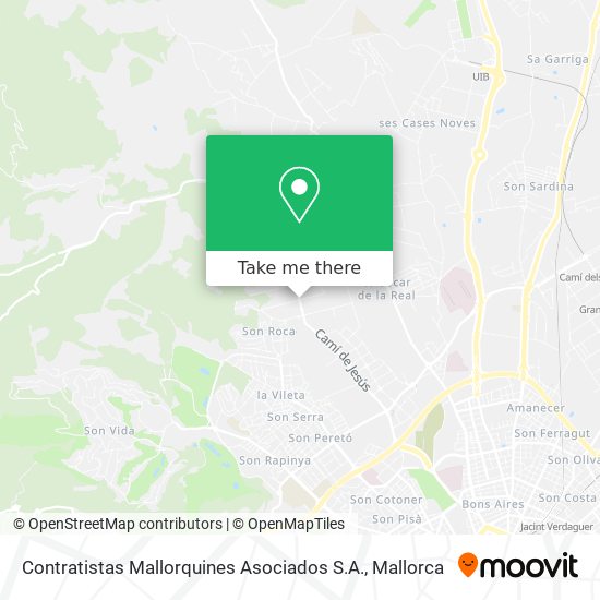 mapa Contratistas Mallorquines Asociados S.A.