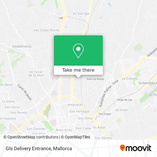 Gls Delivery Entrance map