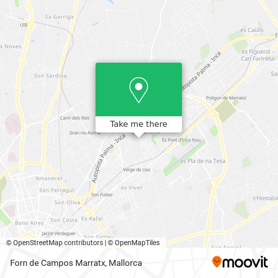 Forn de Campos Marratx map