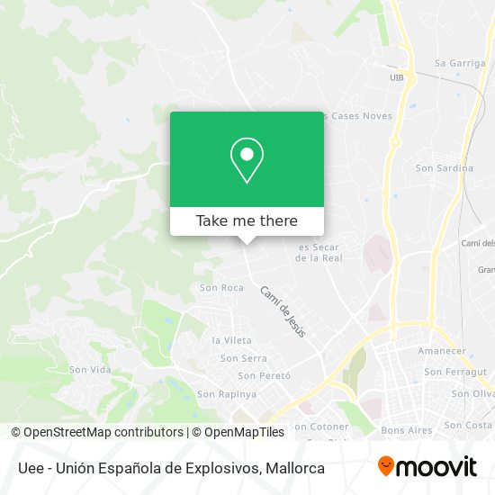 mapa Uee - Unión Española de Explosivos