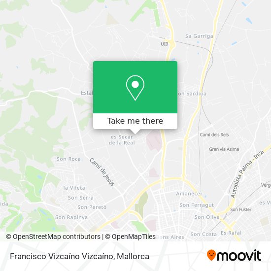 Francisco Vizcaíno Vizcaíno map