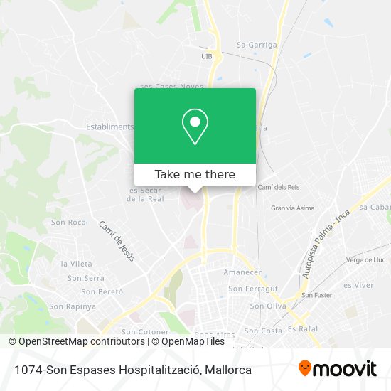 1074-Son Espases Hospitalització map
