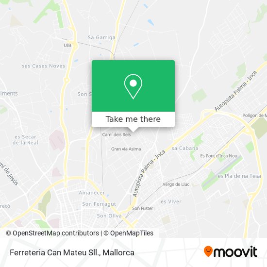 Ferreteria Can Mateu Sll. map