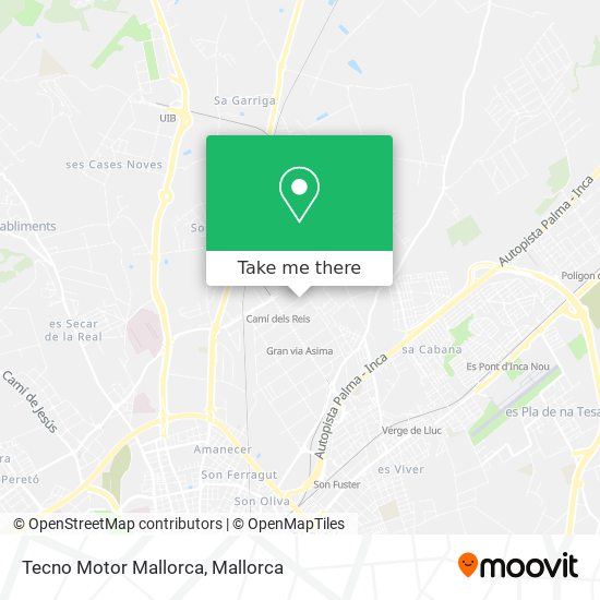 mapa Tecno Motor Mallorca