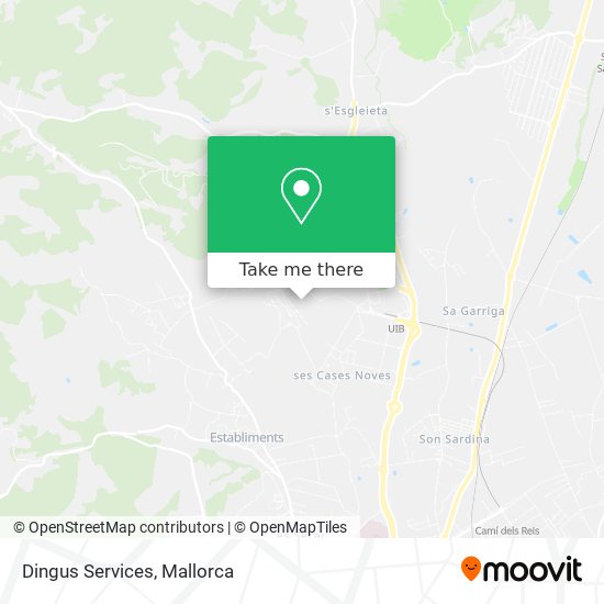 mapa Dingus Services