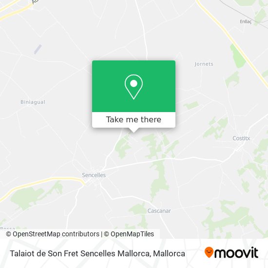 Talaiot de Son Fret Sencelles Mallorca map