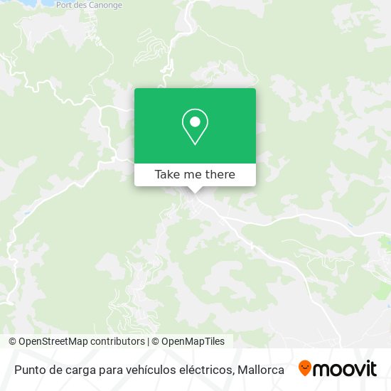 Punto de carga para vehículos eléctricos map