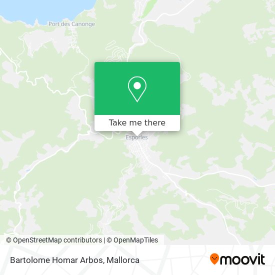 Bartolome Homar Arbos map