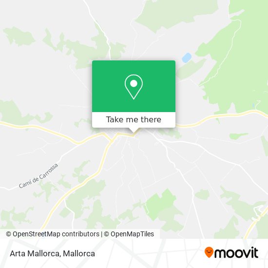 Arta Mallorca map