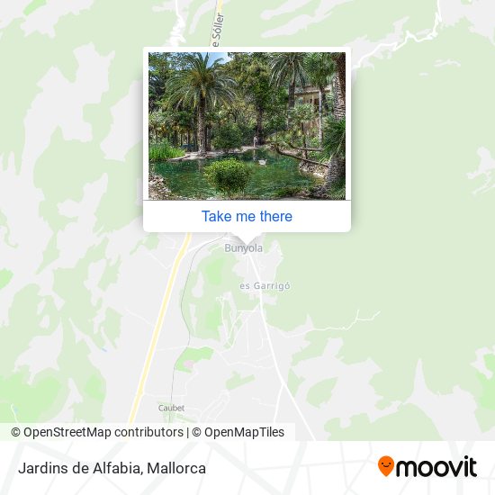 Jardins de Alfabia map