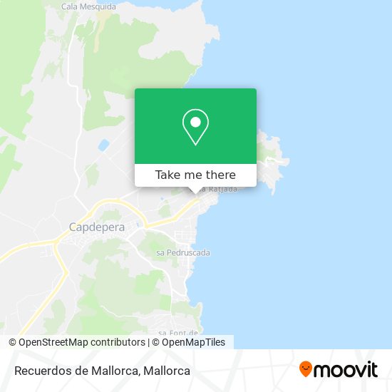 Recuerdos de Mallorca map
