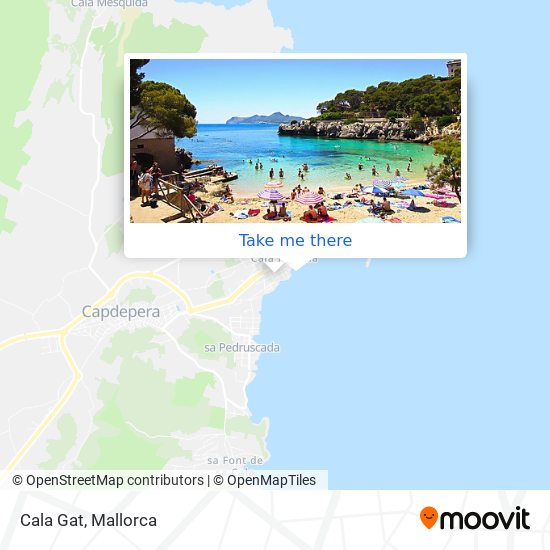 Cala Gat map