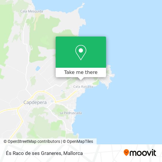 És Raco de ses Graneres map