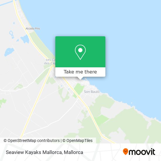 Seaview Kayaks Mallorca map