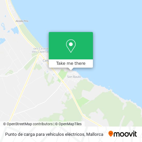 Punto de carga para vehículos eléctricos map