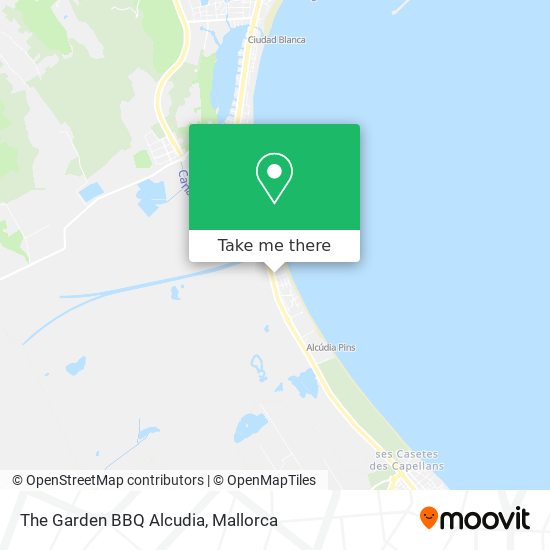 The Garden BBQ Alcudia map