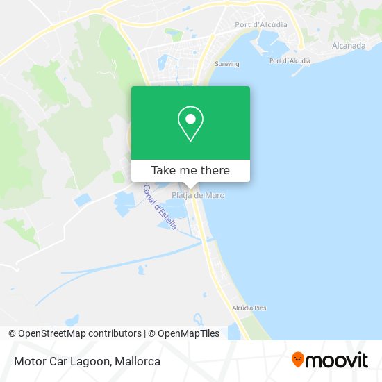 mapa Motor Car Lagoon