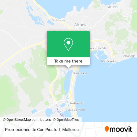 Promociones de Can Picafort map