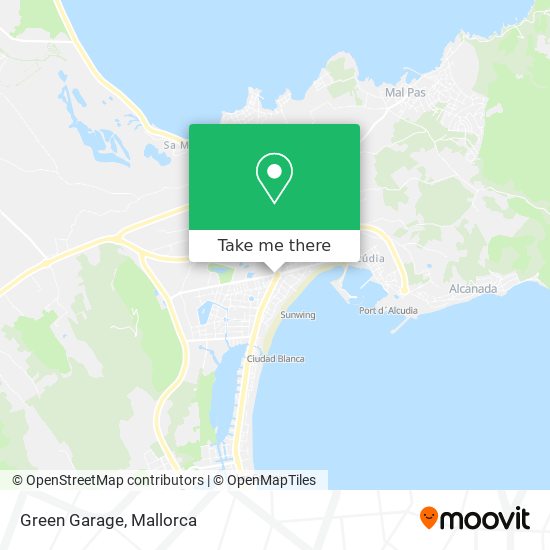 mapa Green Garage