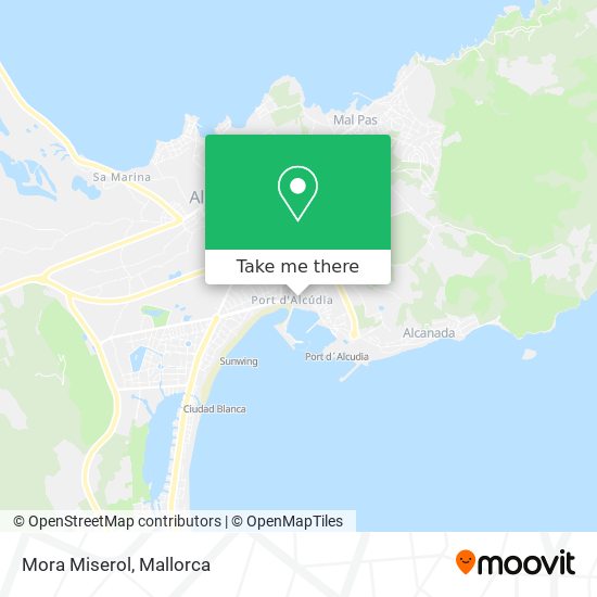 mapa Mora Miserol