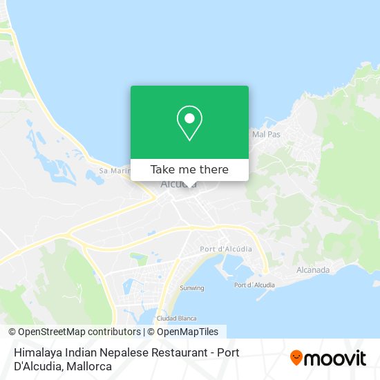 Himalaya Indian Nepalese Restaurant - Port D'Alcudia map