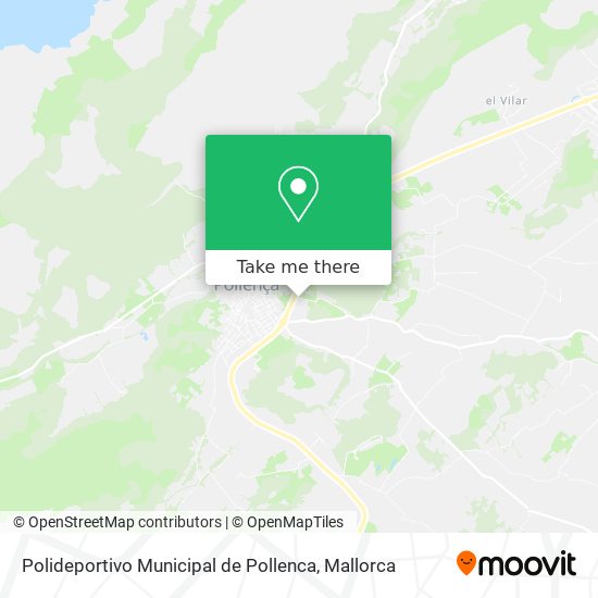 mapa Polideportivo Municipal de Pollenca