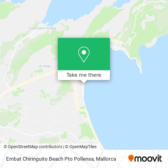 Embat Chiringuito Beach Pto Pollensa map