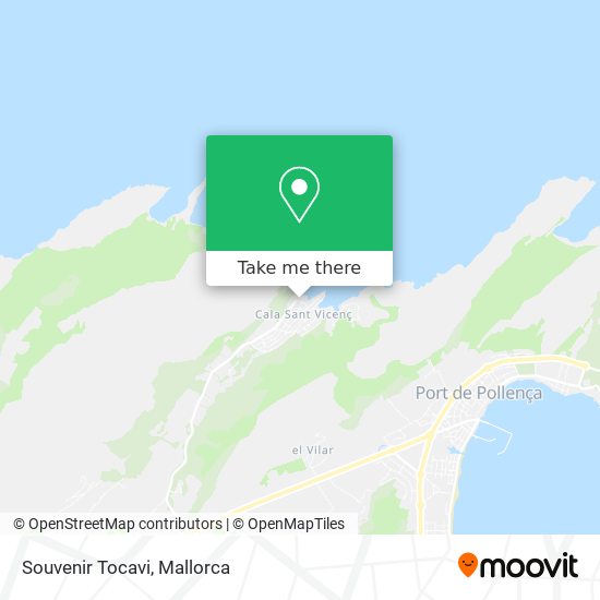 mapa Souvenir Tocavi